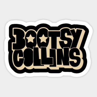 Bootsy Collins Funk Typography Design - Groovy and Legendary! Sticker